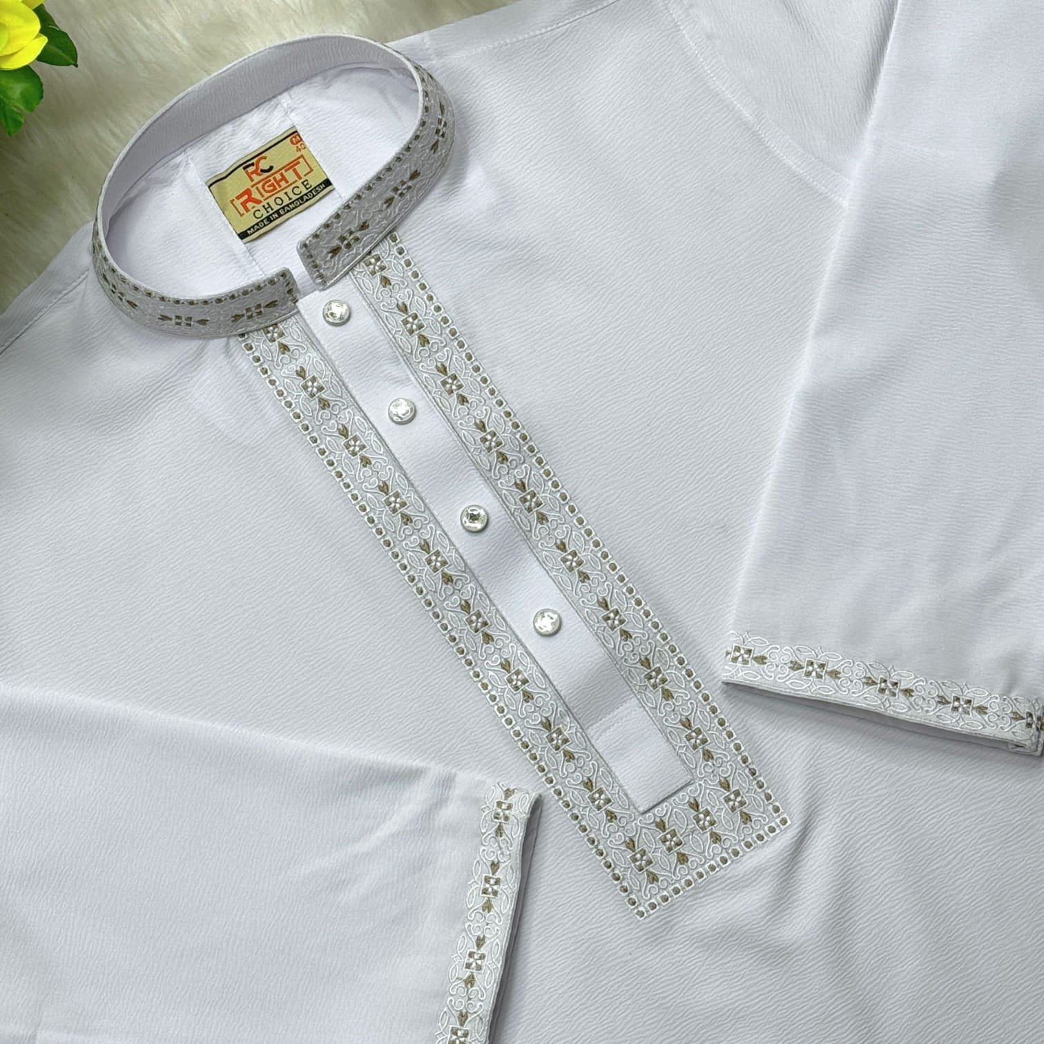 China Jafran Stretch Panjabi Code -Round -01